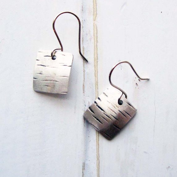 sterling square earrings